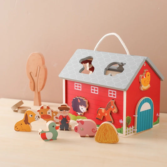 Wooden Simulated Farm Setting Scene Toys - LoveryToys