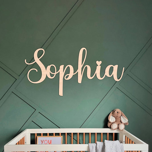 Custom Wooden Name Signs for Nursery - LoveryToys NA01